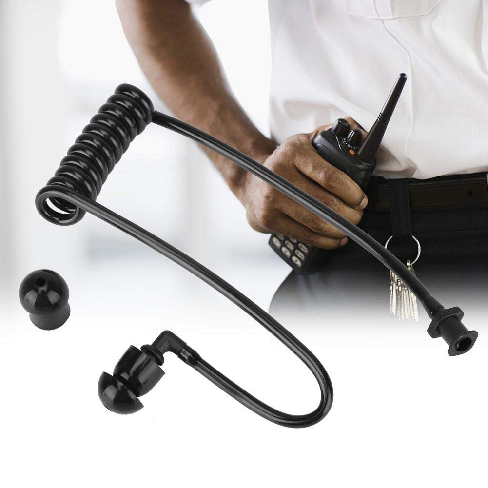 1PCS Replacement Sound Tube for Motorola TLKR Radio Headphones - 1-Pin Earphone Headset Microphone Kit (Black) - Compatible with Motorola TLKR Walkie Talkie Radios for Security, Construction, and Outdoor Activities