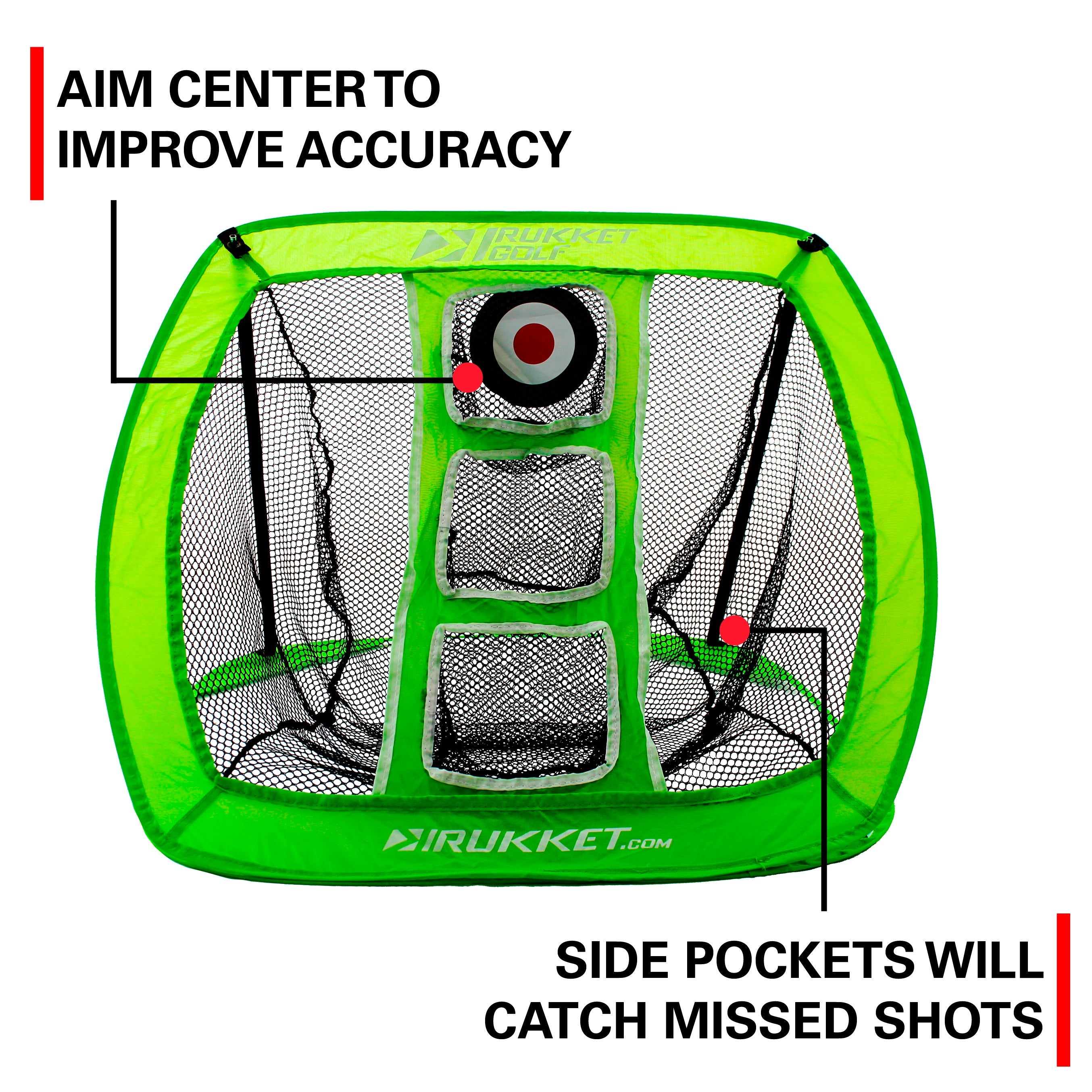 Pop Up Golf Pitching & Chipping Target - Portable Practice Net for Backyard & Driving Range - Improve Short Game Accuracy