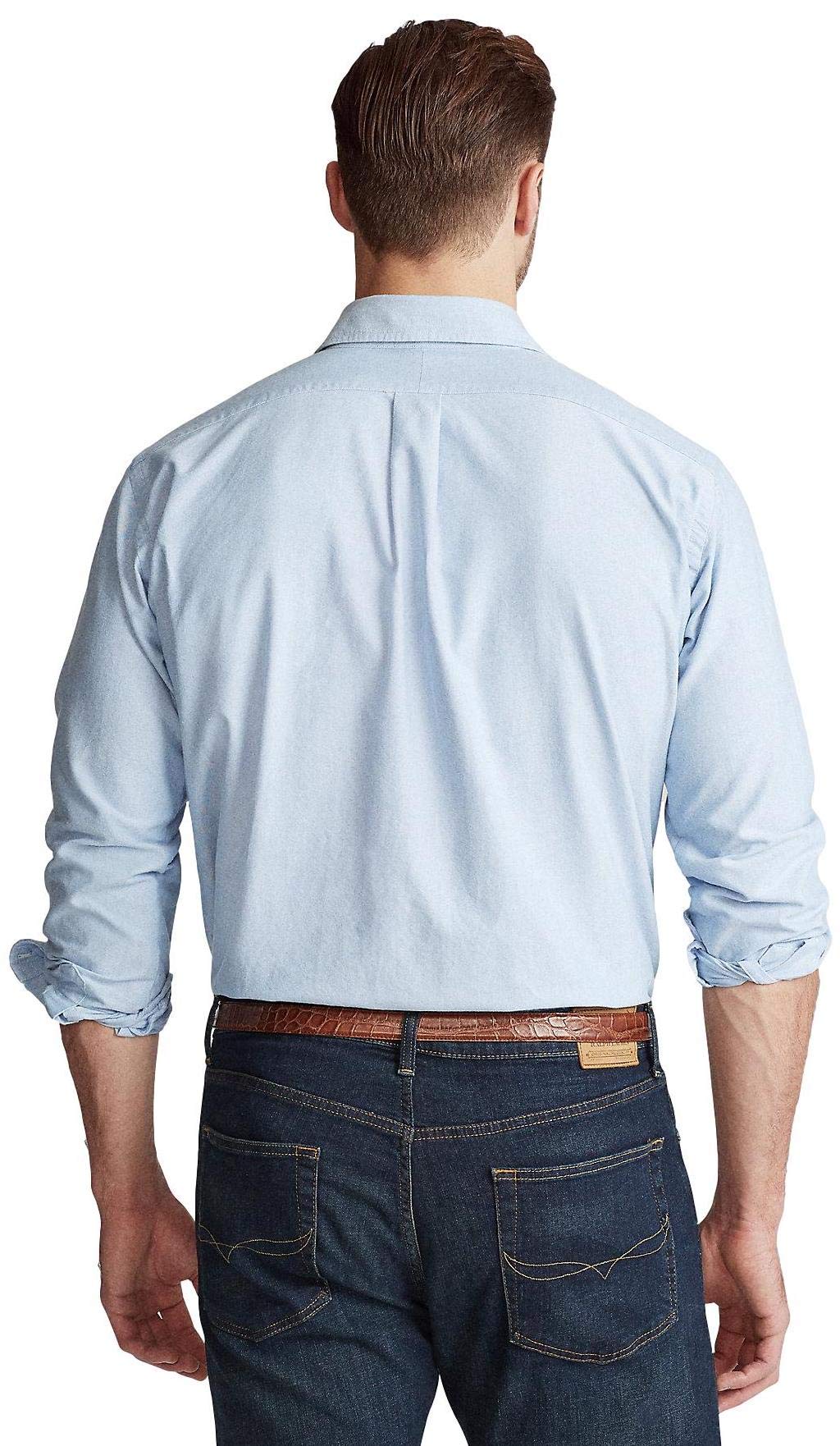 POLO RALPH LAUREN Men's Big & Tall Long Sleeve Oxford Button-Down Shirt | Classic Casual & Business Wear | Perfect for Office, Dates & Formal Occasions