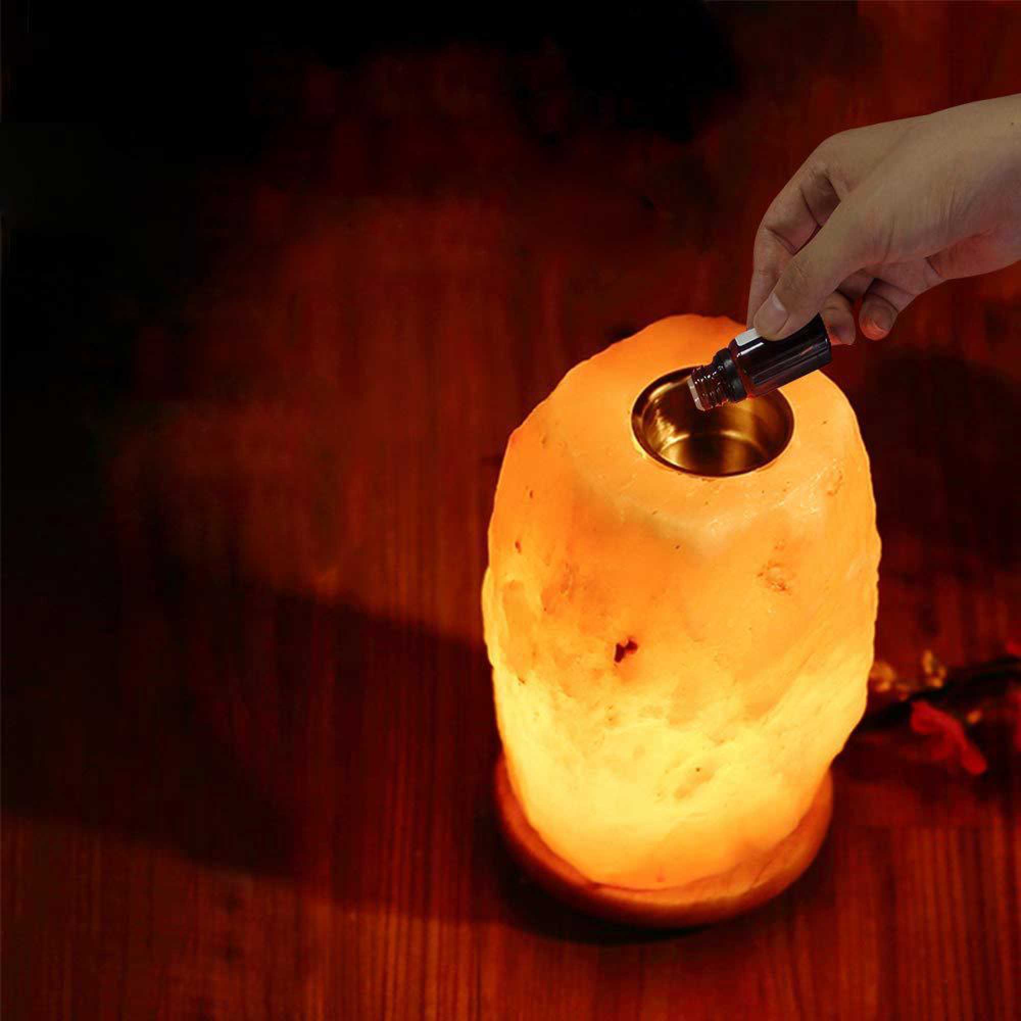 12V 12W 1.2kg Himalayan Pink Salt Diffuser - Essential Oil Aromatherapy Lamp with On/Off Switch for Home Spa, Yoga, Meditation & Relaxation