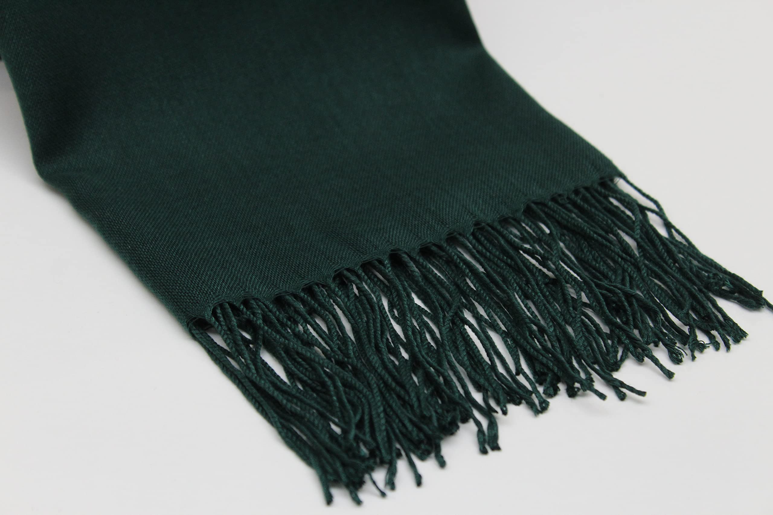 75 Pcs Premium Pashmina Shawls for Women - Personalized Soft Evening Dress Scarves, Wedding Favors for Guests, Bridal Shawls & Bridesmaid Gifts (Forest Green) - Perfect for Weddings, Parties & Special Occasions