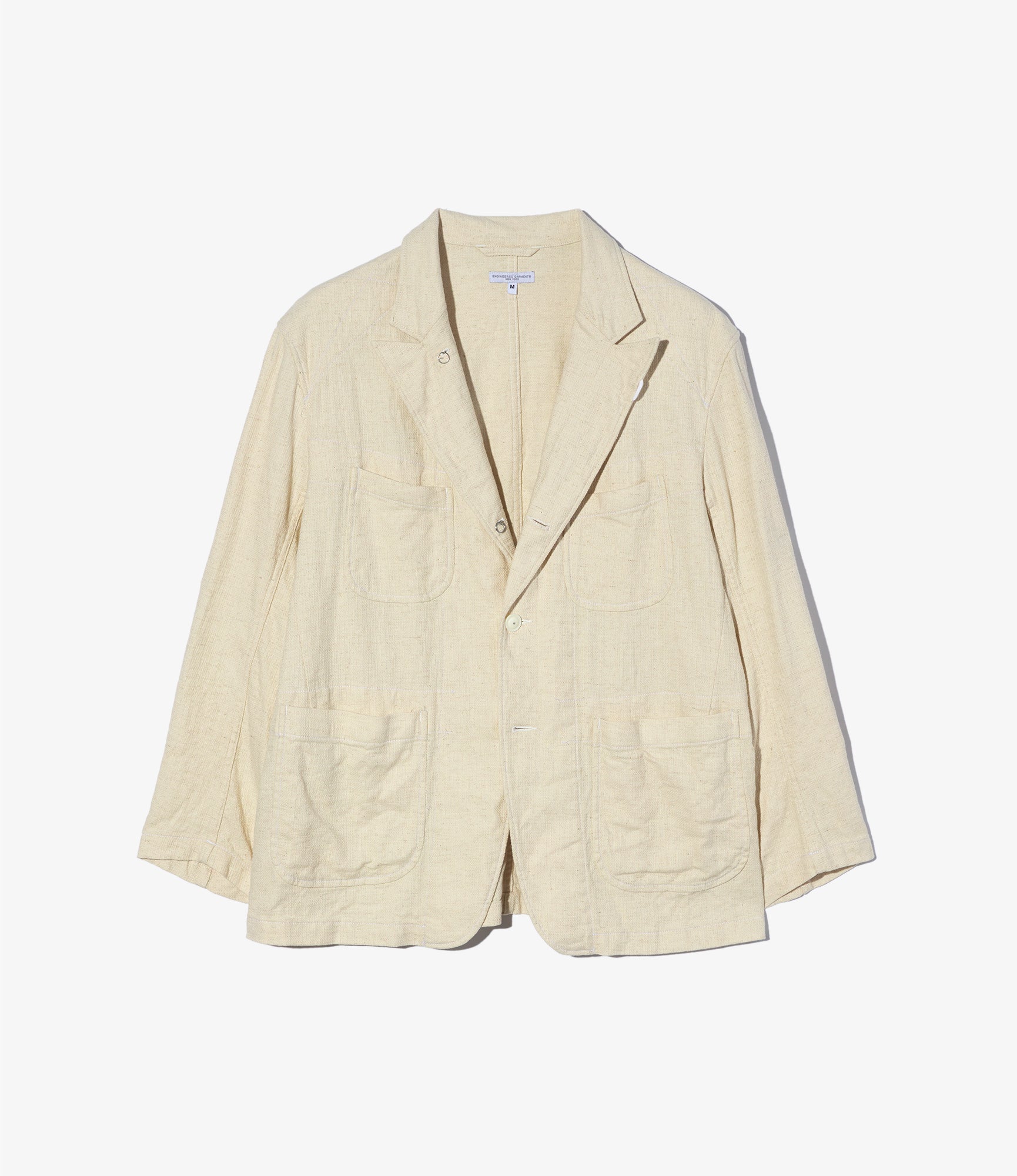 Bedford Jacket – Natural Cotton Linen Blend Java Cloth for Men & Women | Casual Outerwear for Fall & Spring | Perfect for Outdoor Activities and Travel
