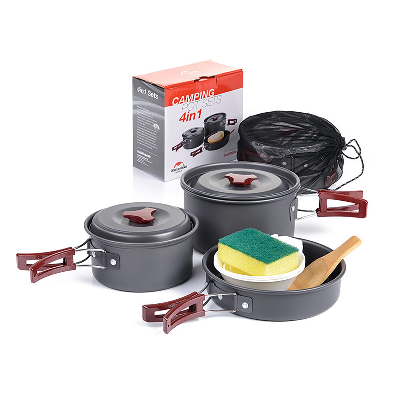 **9-Piece Non-Stick Camping Cookware Set - Lightweight Aluminum Folding Pot, Pan & Kettle for Outdoor Cooking | Perfect for Camping, Hiking, Picnics & BBQ (2022 Updated)**    *(Use Cases: Ideal for backpacking, RV trips, beach outings, and emergency preparedness kits.)*