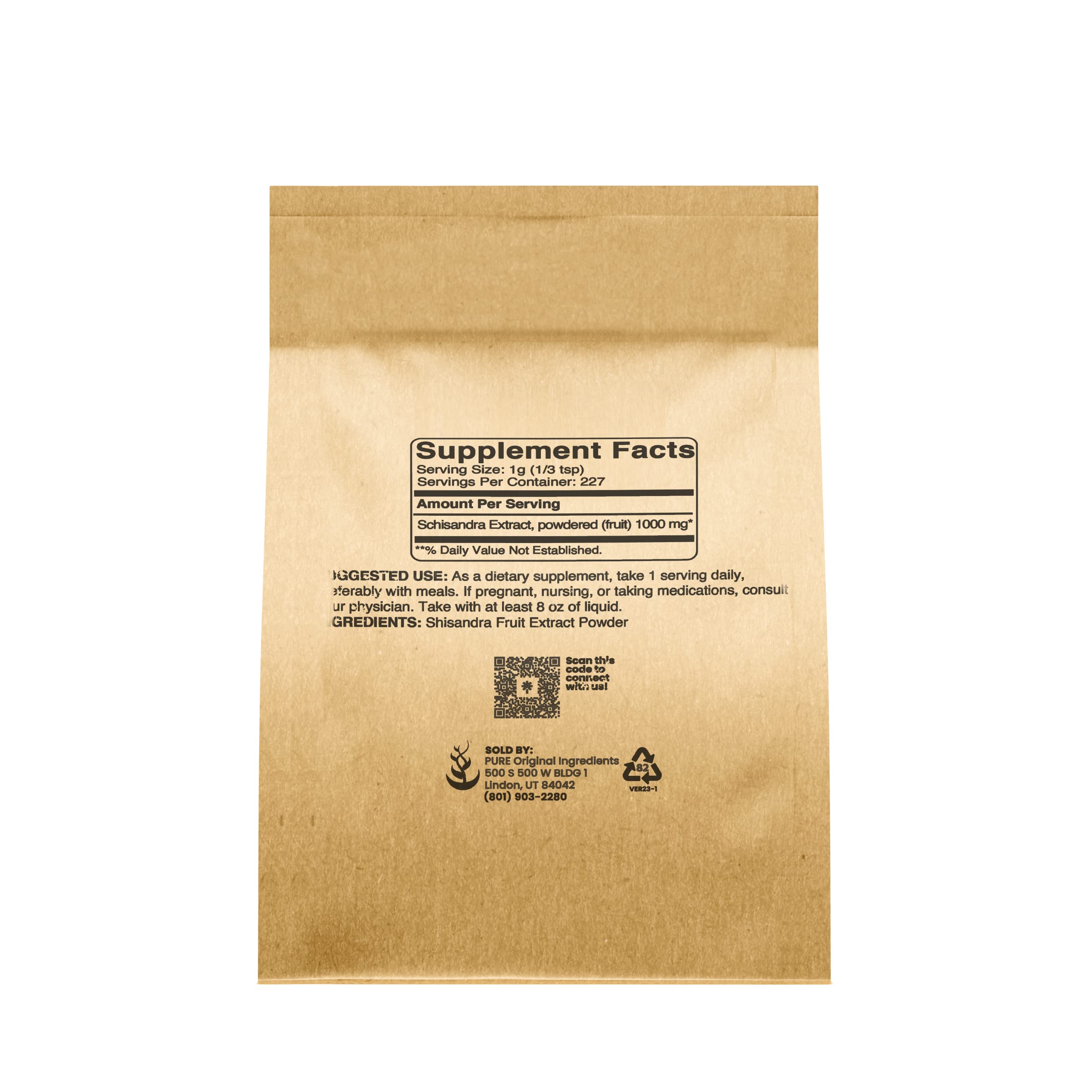 Pure Schisandra Extract Powder 8 oz | Non-GMO, Gluten-Free | Five-Flavor Berry Supplement | Traditional Chinese Herb for Stress Relief & Liver Support | Perfect for Teas, Smoothies & Wellness Drinks