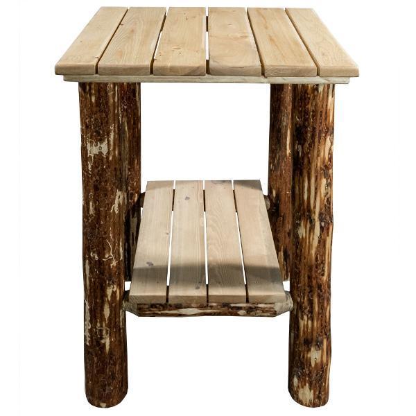 Glacier Country Outdoor End Table - Weather-Resistant Patio Side Table for Garden, Deck & Poolside - Perfect for Coffee, Drinks & Decor