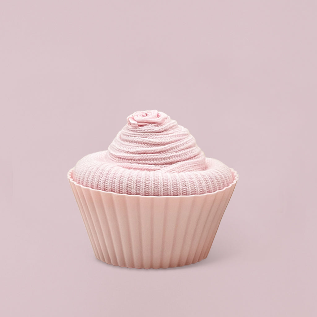Pink Cupcake Socks for Women - Cute Baking Themed Novelty Socks - Perfect for Baking Enthusiasts, Gift Giving & Fun Outfits