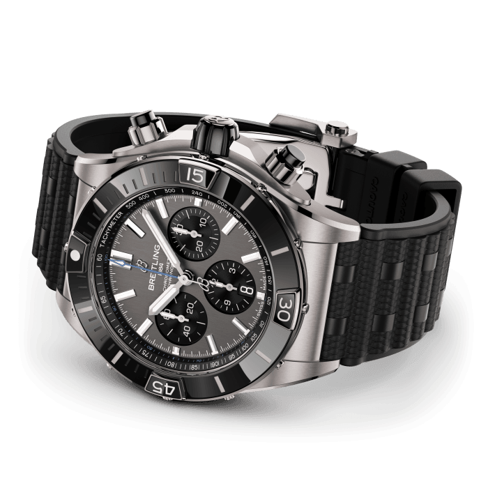 Breitling Chronomat Chronograph Titanium & Ceramic Men's Luxury Watch - Swiss Made Automatic Timepiece for Business, Travel & Special Occasions