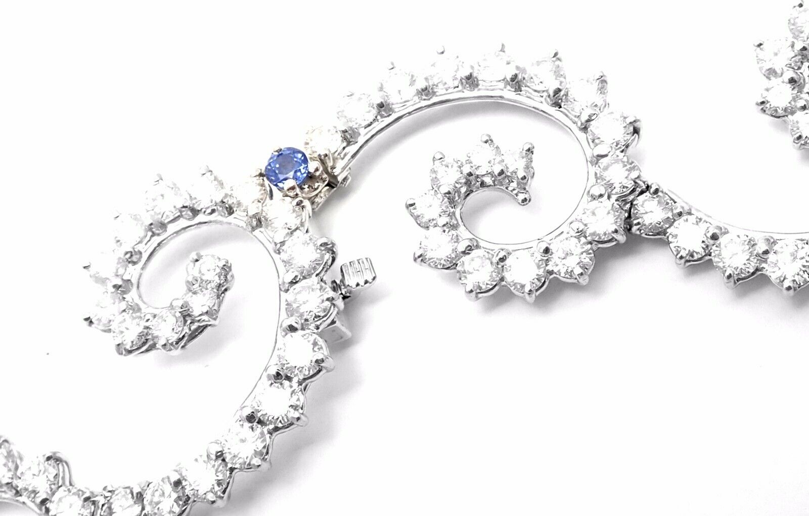 Authentic Angela Cummings Platinum 34 Carat Diamond Necklace Vintage 1995 - Luxury Jewelry for Weddings, Anniversaries & Special Occasions