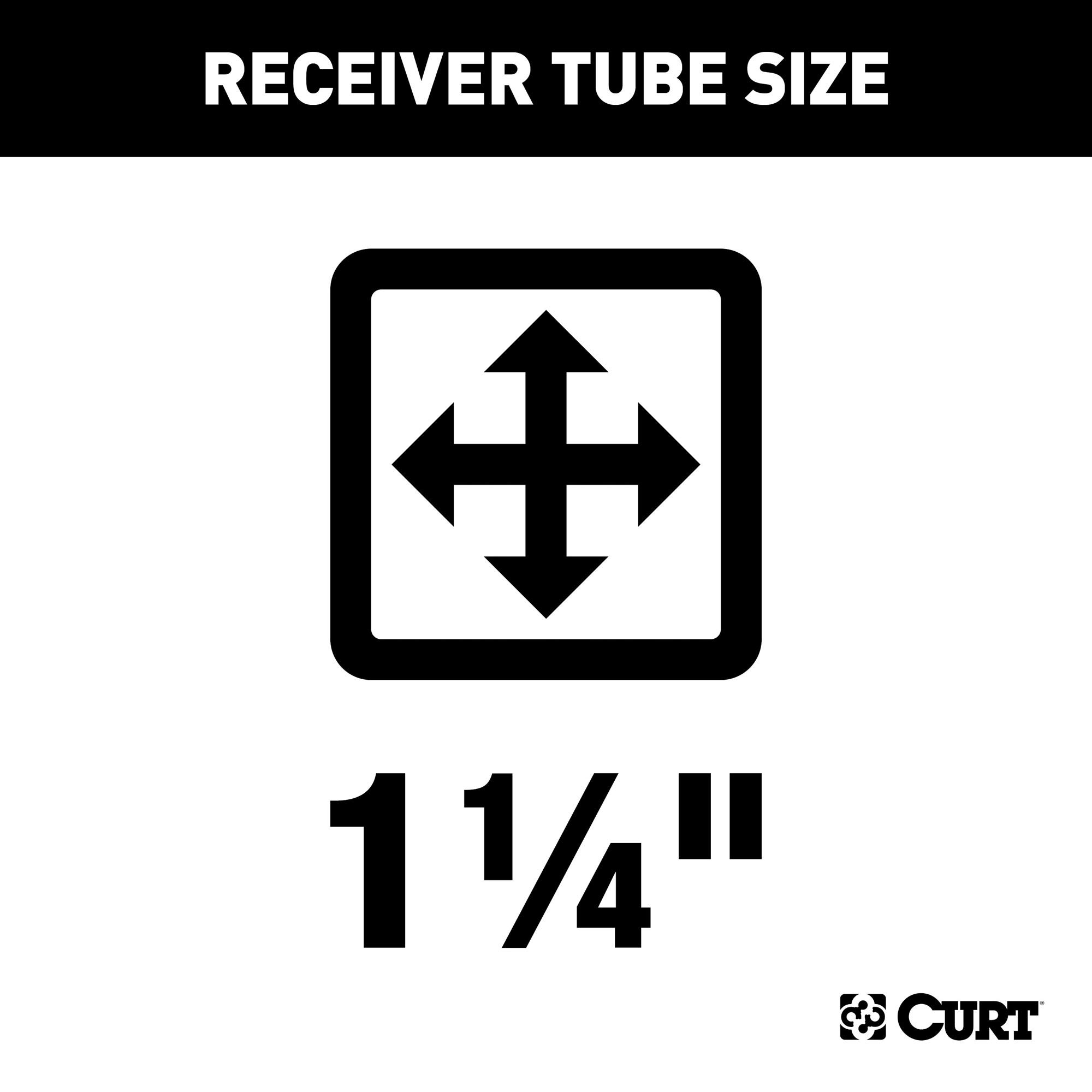 CURT 11412 Class 1 Trailer Hitch 1-1/4 Inch Receiver for Volkswagen Golf & GTI - Black | Towing Bike Rack & Cargo Carrier | Perfect for Camping, Road Trips & Outdoor Adventures