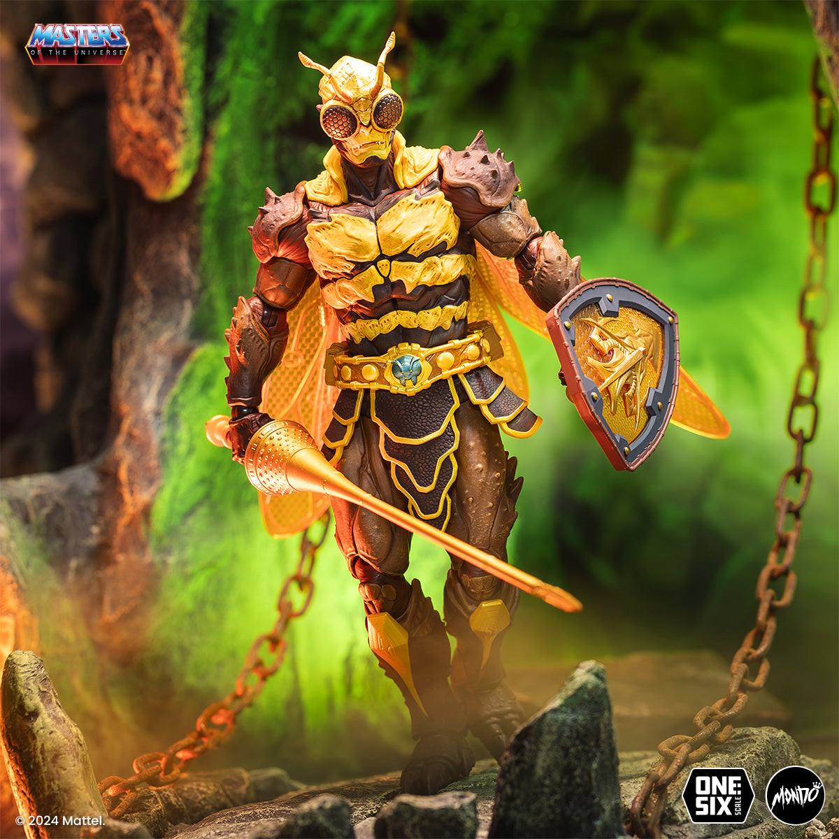 Masters of the Universe Buzz Off 1/6 Scale Action Figure - Timed Edition Collectible for Fans and Display - Perfect for Home Decor, Office Display, and Gift Giving