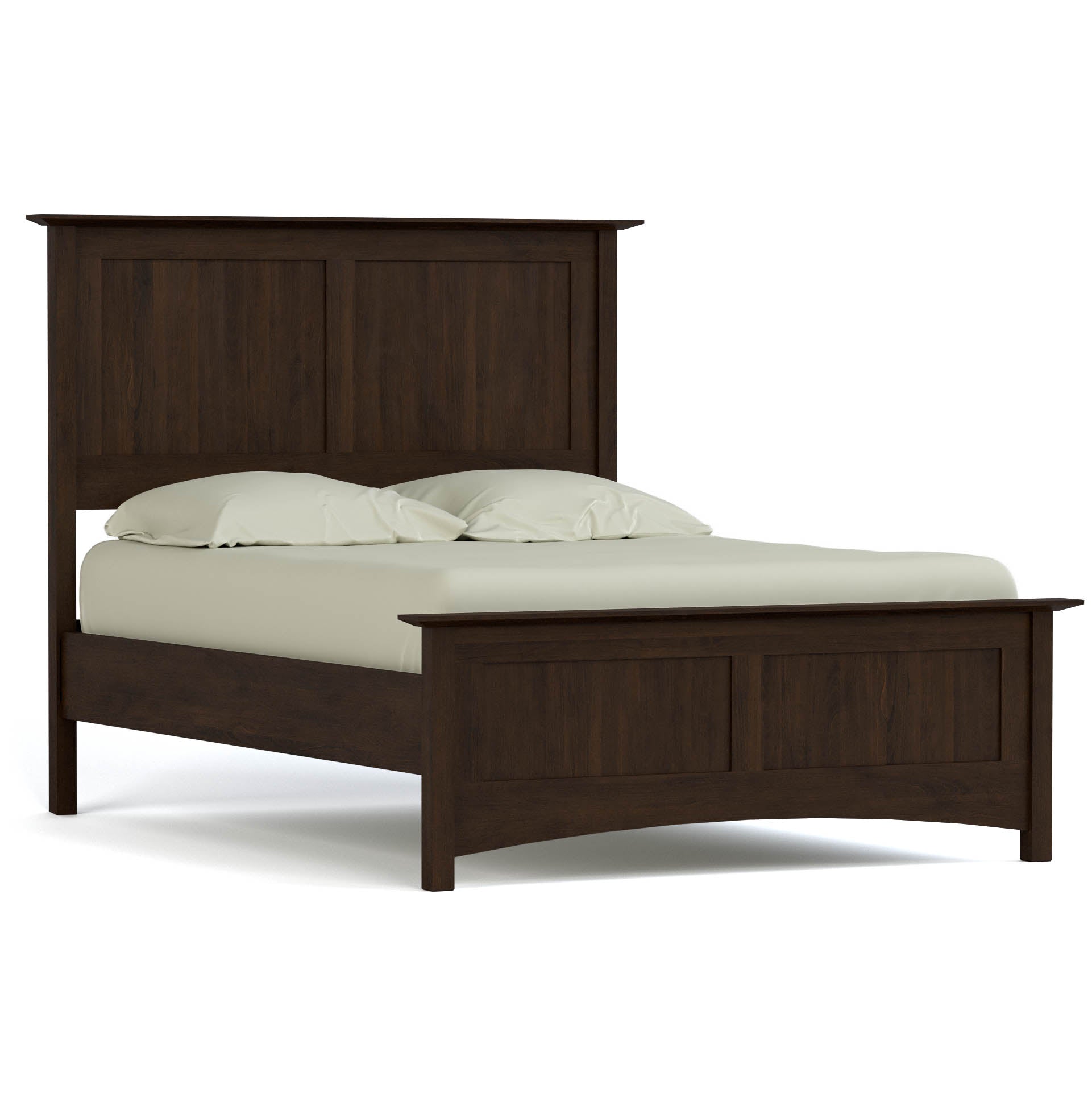 Gable Road Bed Frame - Sturdy Metal Platform Bed with Wooden Headboard - Perfect for Modern Bedrooms & Guest Rooms