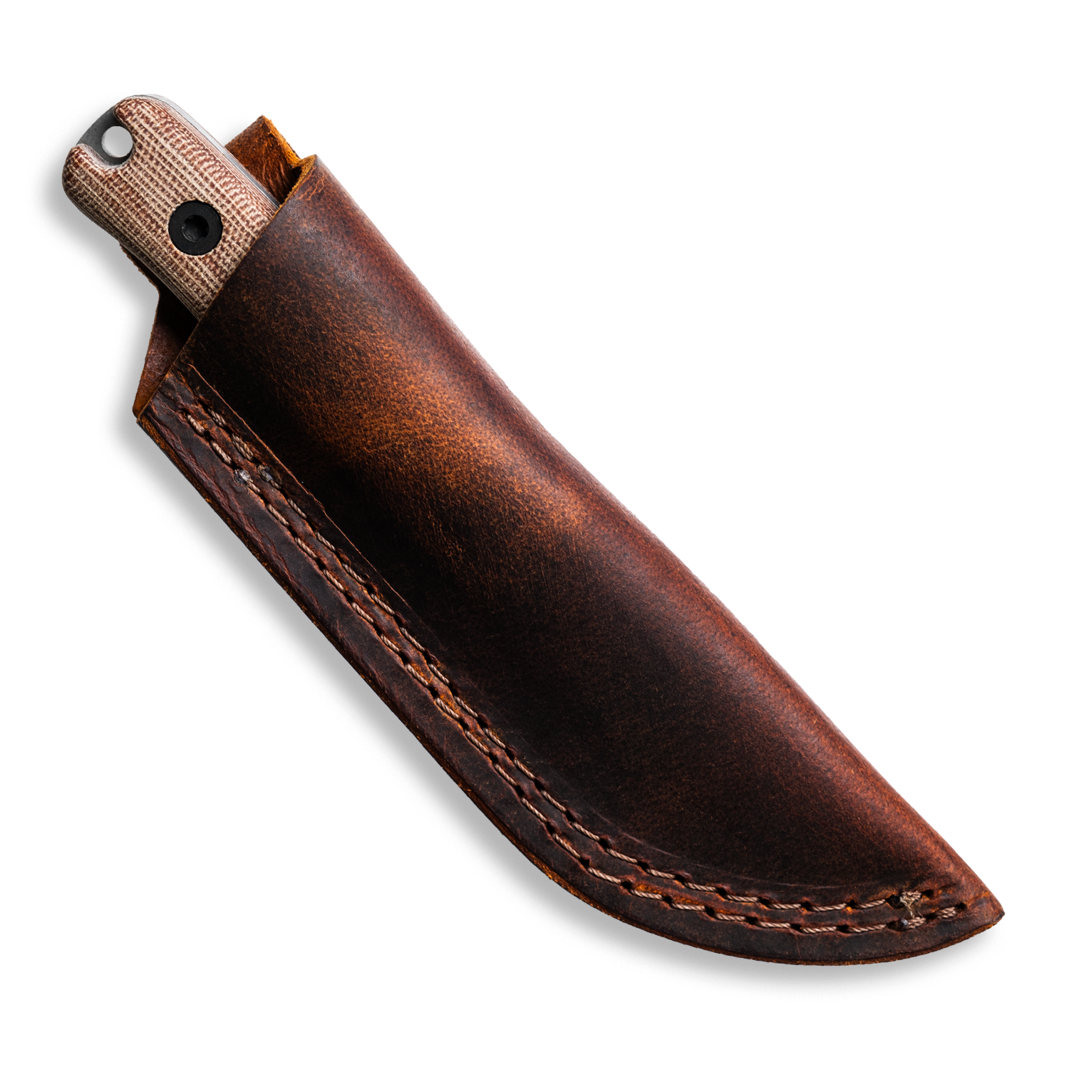 BLEM F3 EDC Fixed Blade Knife - CPM 3V Steel, Matte Stonewash Finish, Natural Canvas Micarta Handle - Perfect for Outdoor Survival, Camping & Everyday Carry