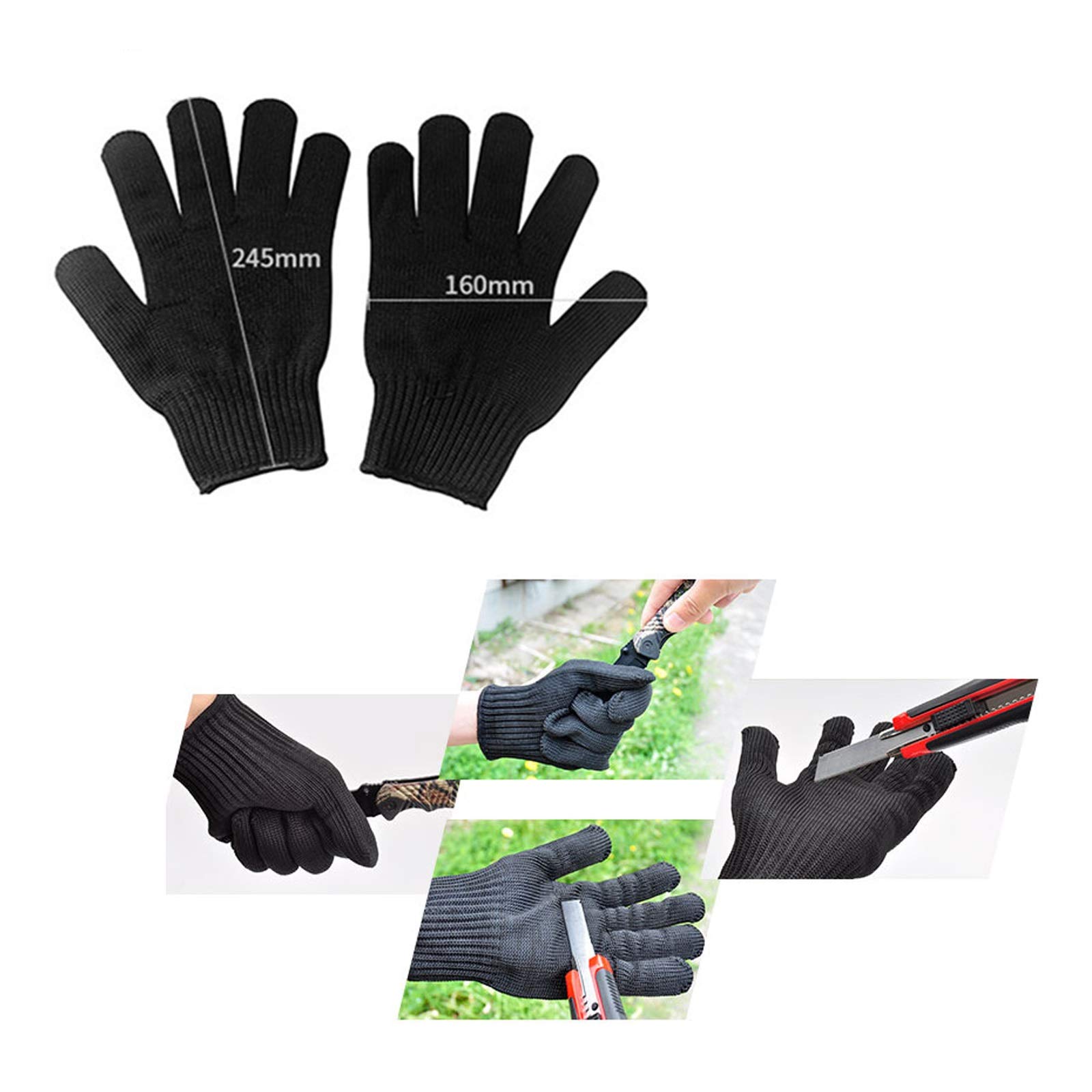 Cut-Resistant Gloves - Stainless Steel Mesh Anti-Cut Gloves for Butchers & Kitchen Safety | Heavy-Duty Protection for Food Prep, Meat Cutting & Industrial Use