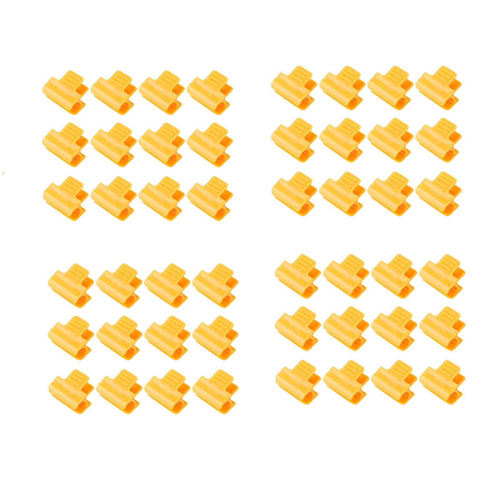 48 Pcs Greenhouse Clamps - Plastic Greenhouse Clips for Film, Row Cover & Netting - Secure Tunnel Hoop to Greenhouse Frame Shelters - Ideal for DIY Greenhouse, Garden Plant Protection & Season Extension