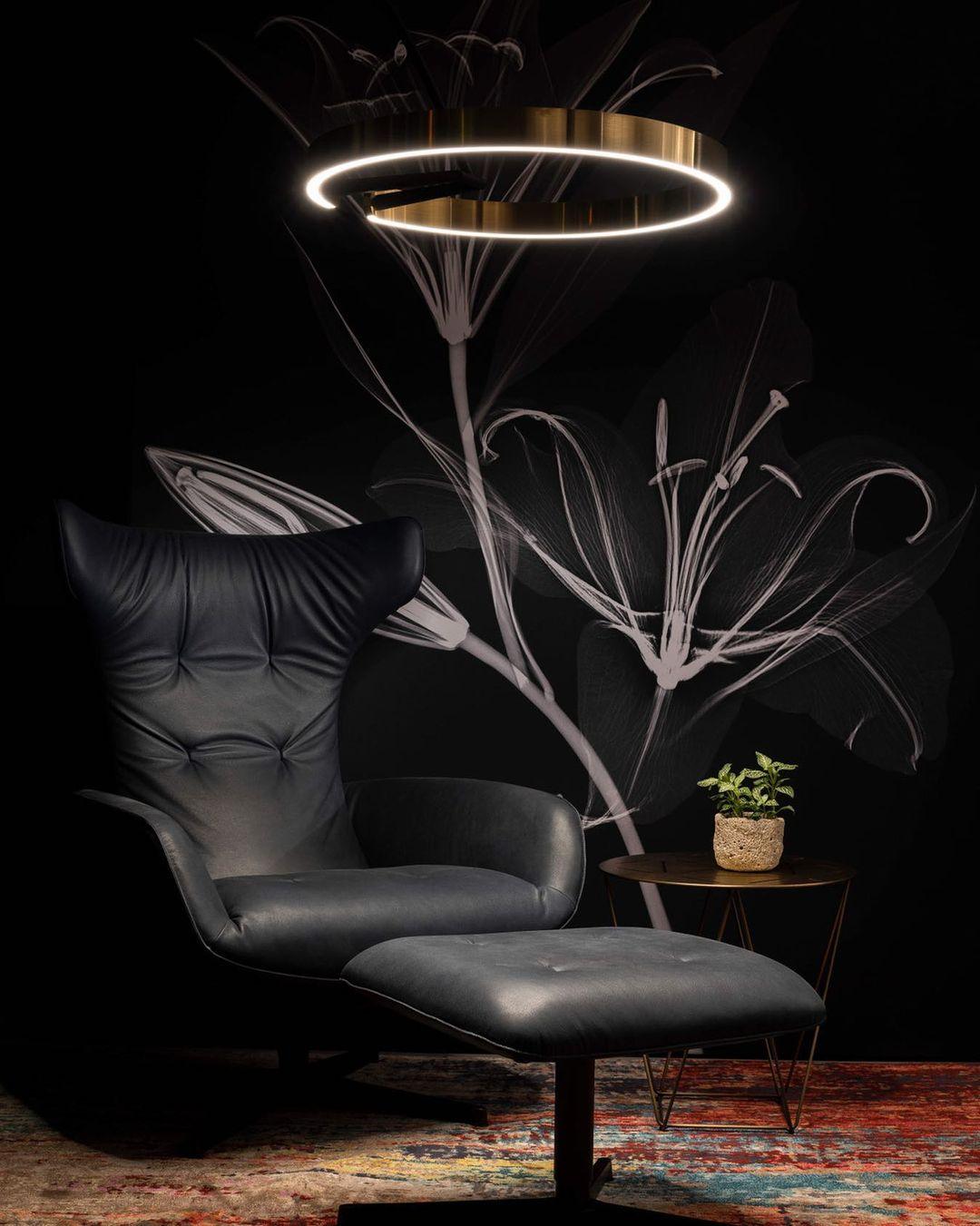 Modern Circular Chandelier - Elegant Ceiling Light Fixture for Dining Room, Living Room & Bedroom | Perfect for Home Decor & Interior Design