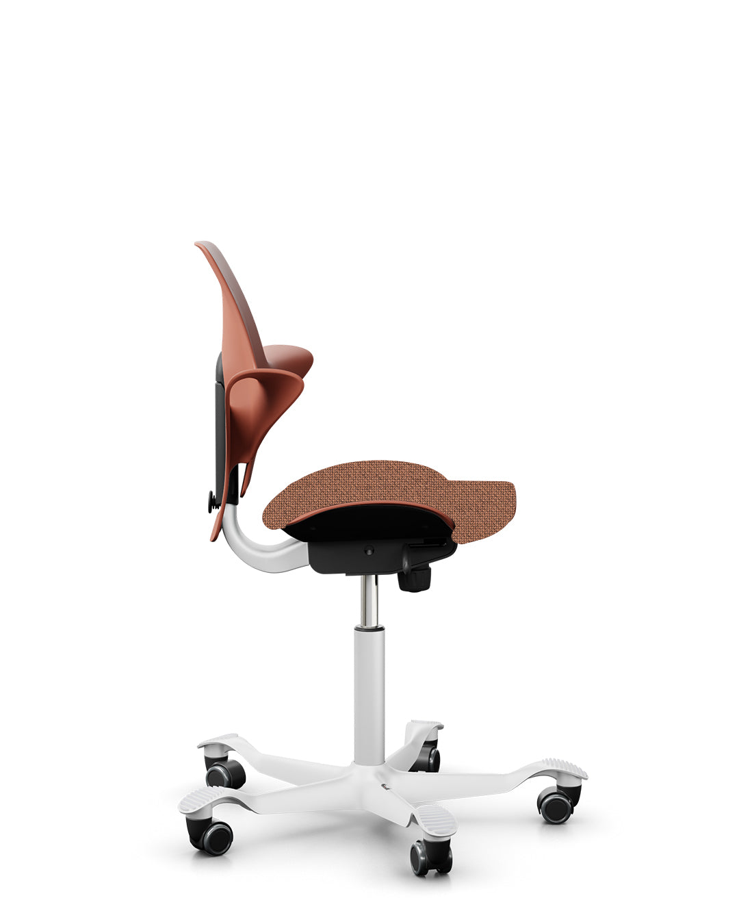 HÅG Capisco Puls 8020 Ergonomic Office Chair - Rosehip CURA Collection | Adjustable Height & Seat | Home & Office Workspace Solution