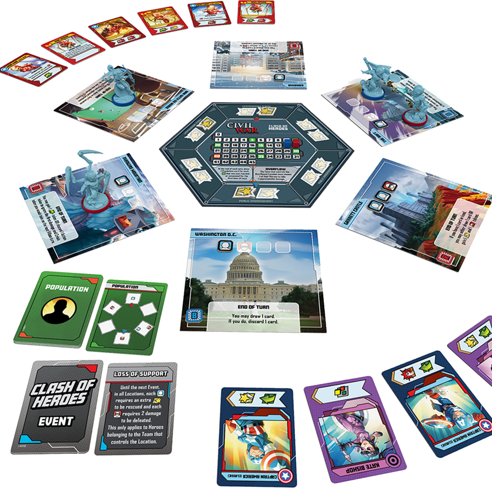 Marvel United: Civil War - Superhero Board Game for Family & Friends | Perfect for Game Nights & Marvel Fans