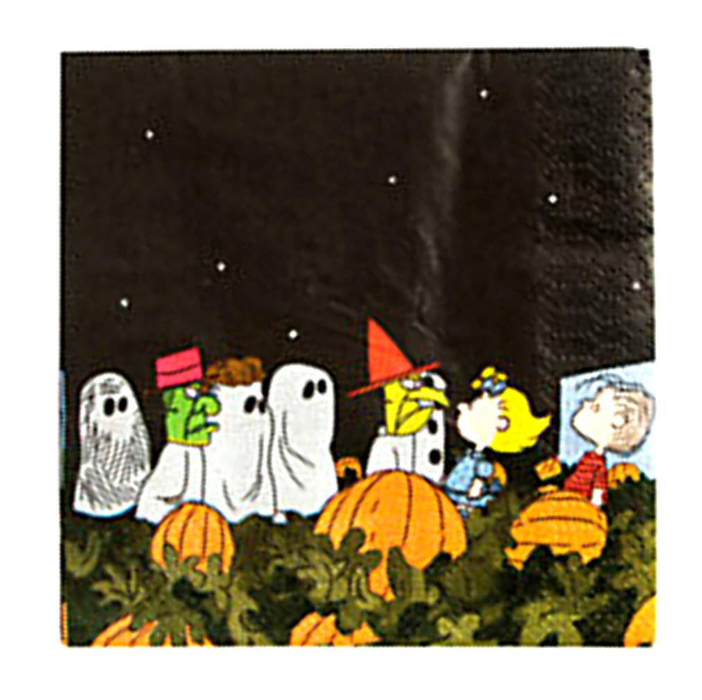 Halloween Party Supplies Set for 16 Guests - Includes 16-Piece Dessert Plates, Perfect for Spooky Gatherings & Trick-or-Treat Celebrations