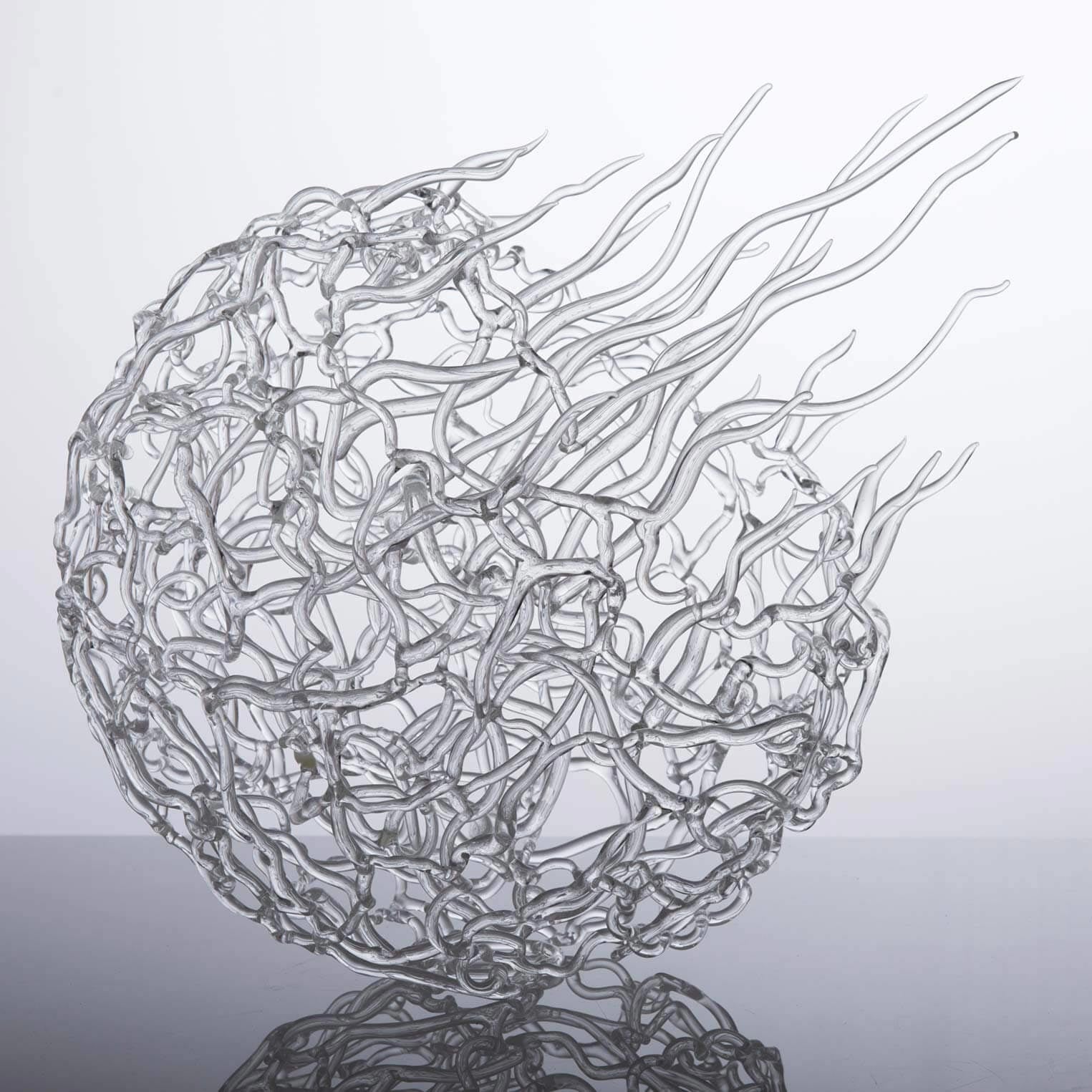 Medusa Soft Glass Sculpture - Handcrafted Art Decor for Home & Office - Perfect for Greek Mythology Lovers & Unique Gift Ideas
