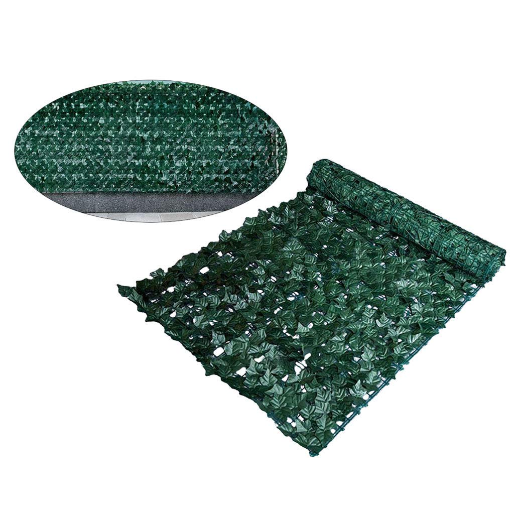 Artificial Hedge Fence Panels - Faux Ivy Leaves Privacy Screen for Home Garden & Backyard Decor (Sweet Potato Vine Design) | Outdoor Landscaping, Patio Cover & Yard Fencing Solution