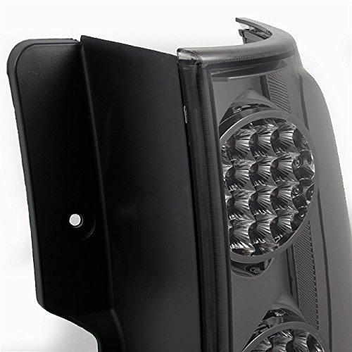 AKKON Smoked LED Tail Lights for 2007-2013 GMC Yukon XL & Chevy Suburban 1500/2500 - Brake Lamp Replacement Pair (Left+Right) - Durable, Waterproof & Easy Installation for Off-Road, Night Driving & Custom Styling