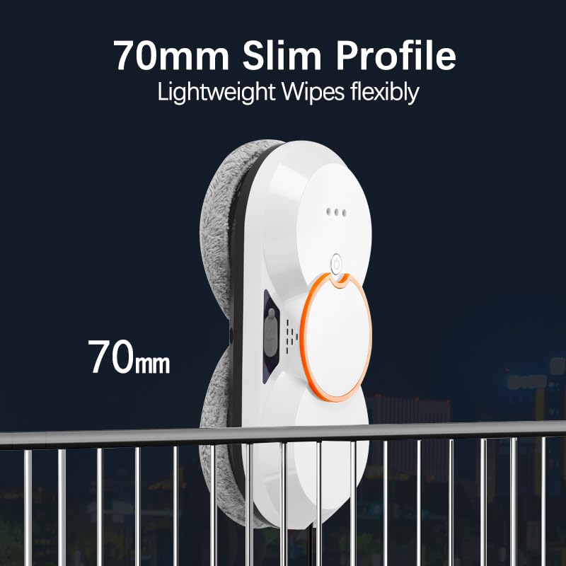 Smart Window Cleaning Robot with Dual Auto Water Spray & 5600Pa Strong Suction - Automatic Glass Cleaner for High Windows, Tiles & Doors (Indoor/Outdoor Use) - Perfect for Skyscrapers, Home Windows & Glass Balconies