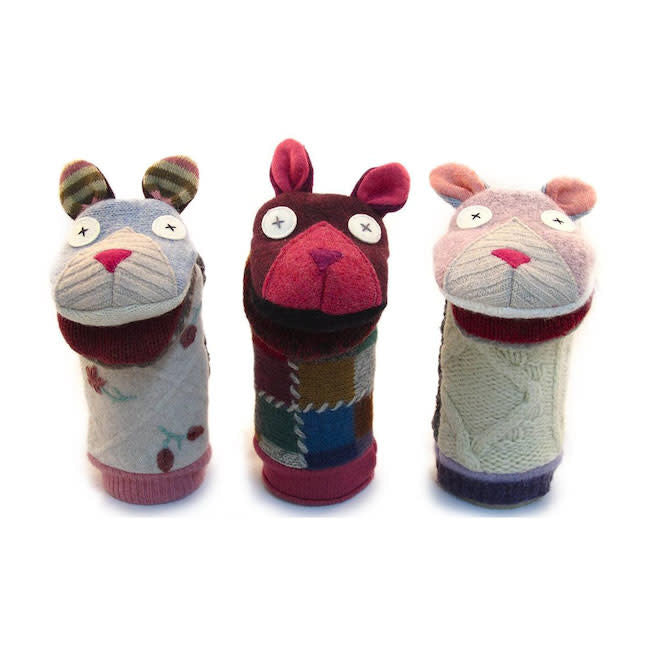 Cate & Levi Wool Animal Puppet - Handmade Cat Puppet Toy for Kids, Soft & Safe for Toddlers - Perfect for Storytelling, Imaginative Play & Early Childhood Development