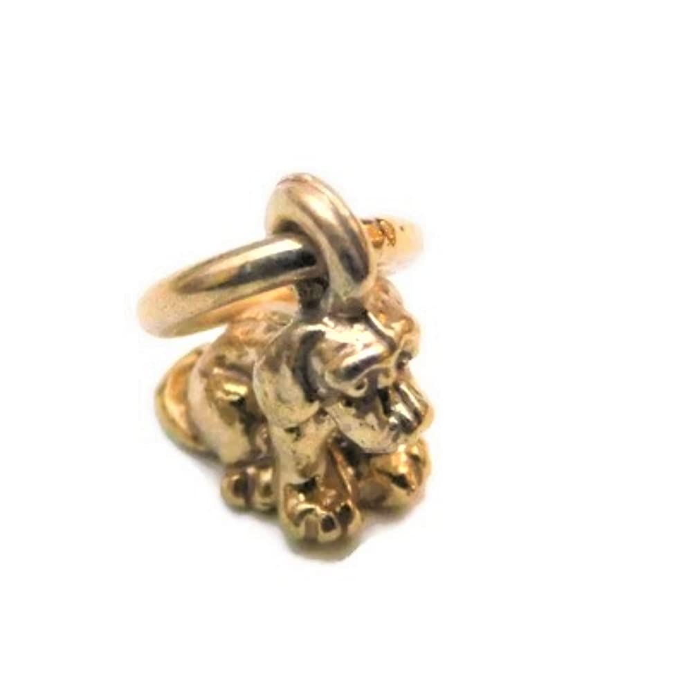 14K Yellow Gold Tiny Golden Retriever Dog Charm Pendant - Perfect for Necklaces, Bracelets & Pet Lover Gifts