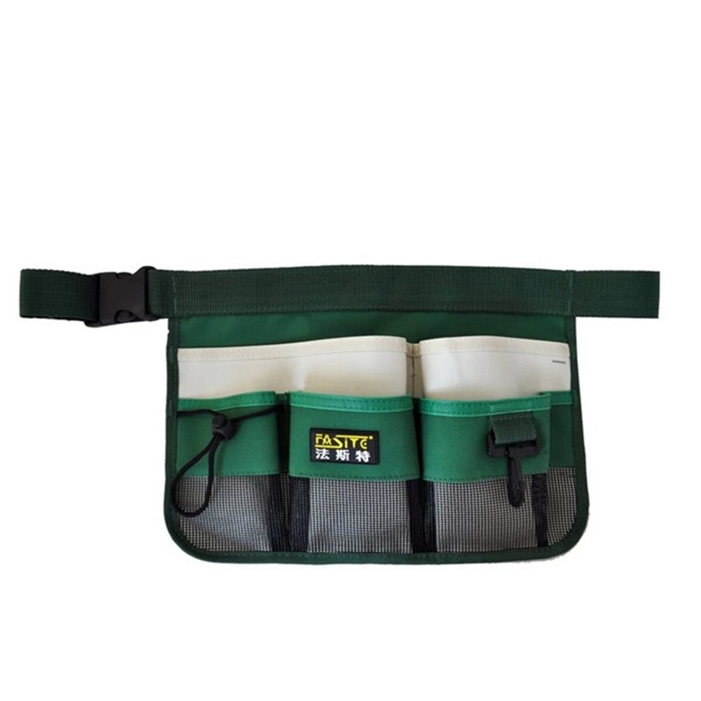 BESTOMZ Heavy Duty Garden Tool Belt - Multi-Pocket Waist Apron for Gardening Tools, Landscaping & Outdoor Work (Green) - Perfect for Planting, Weeding & Yard Maintenance