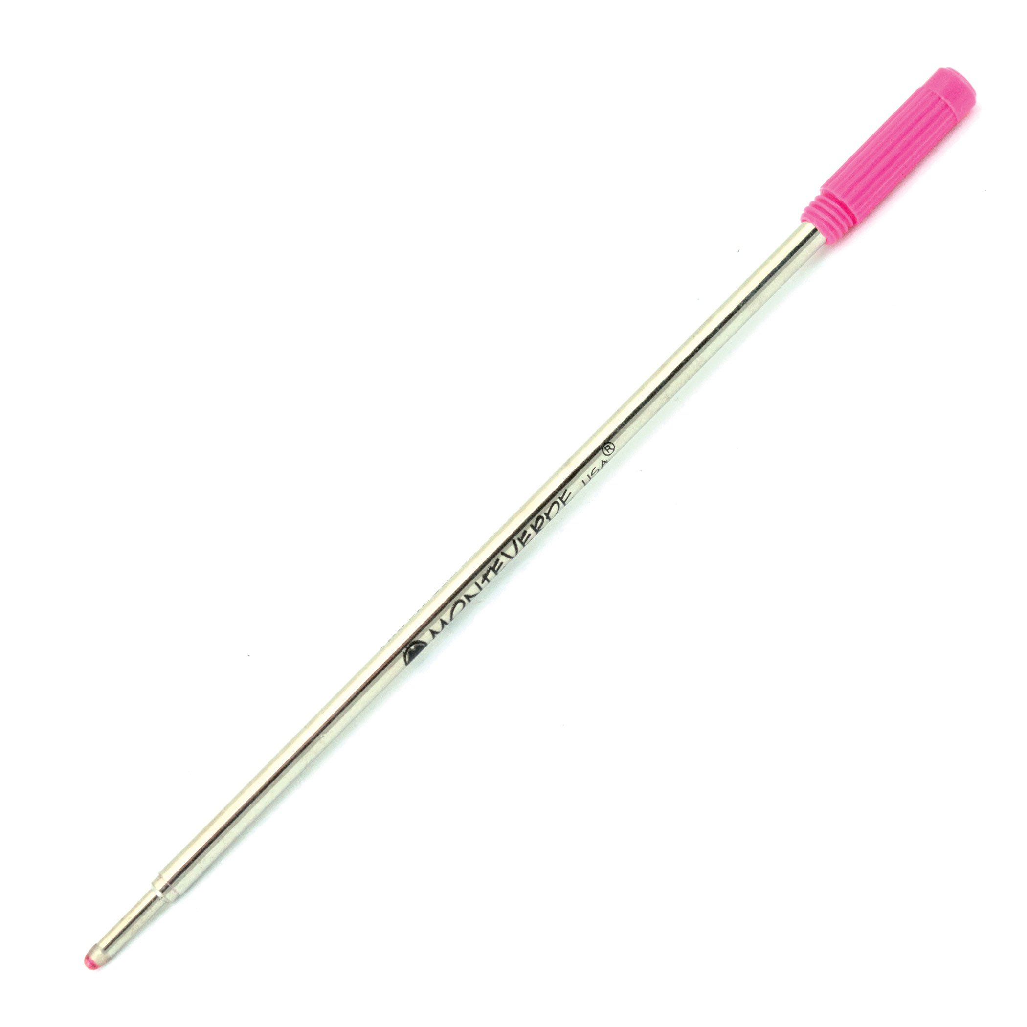 Monteverde C134PK Medium Pink Ballpoint Refill - 50 Pack for Cross Ballpoint Pens | Smooth Writing for Office, School & Everyday Use
