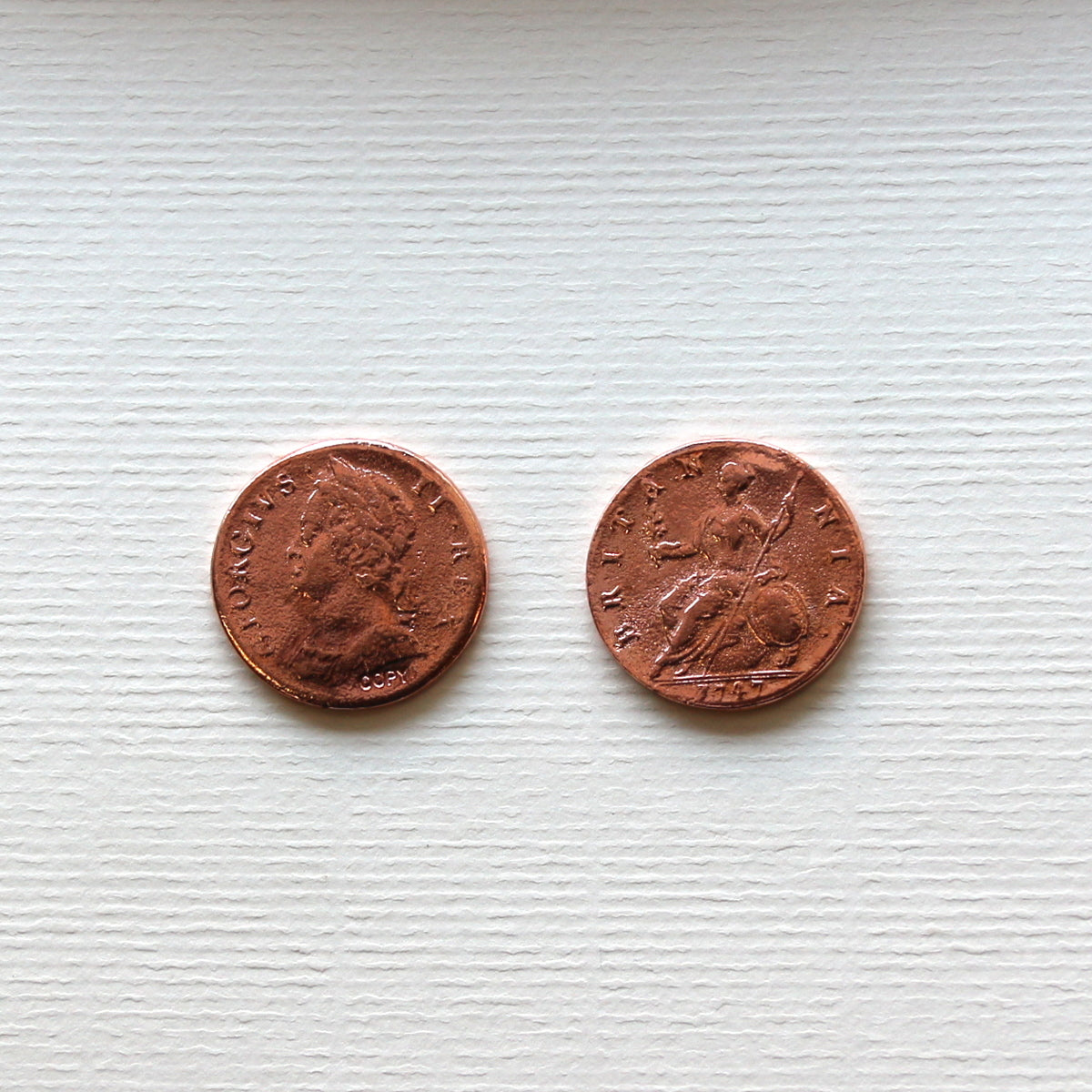 1747 King George II Halfpenny Coin - Rare British Colonial Currency for Collectors & History Enthusiasts | Perfect for Coin Collections, Historical Displays & Gift Giving