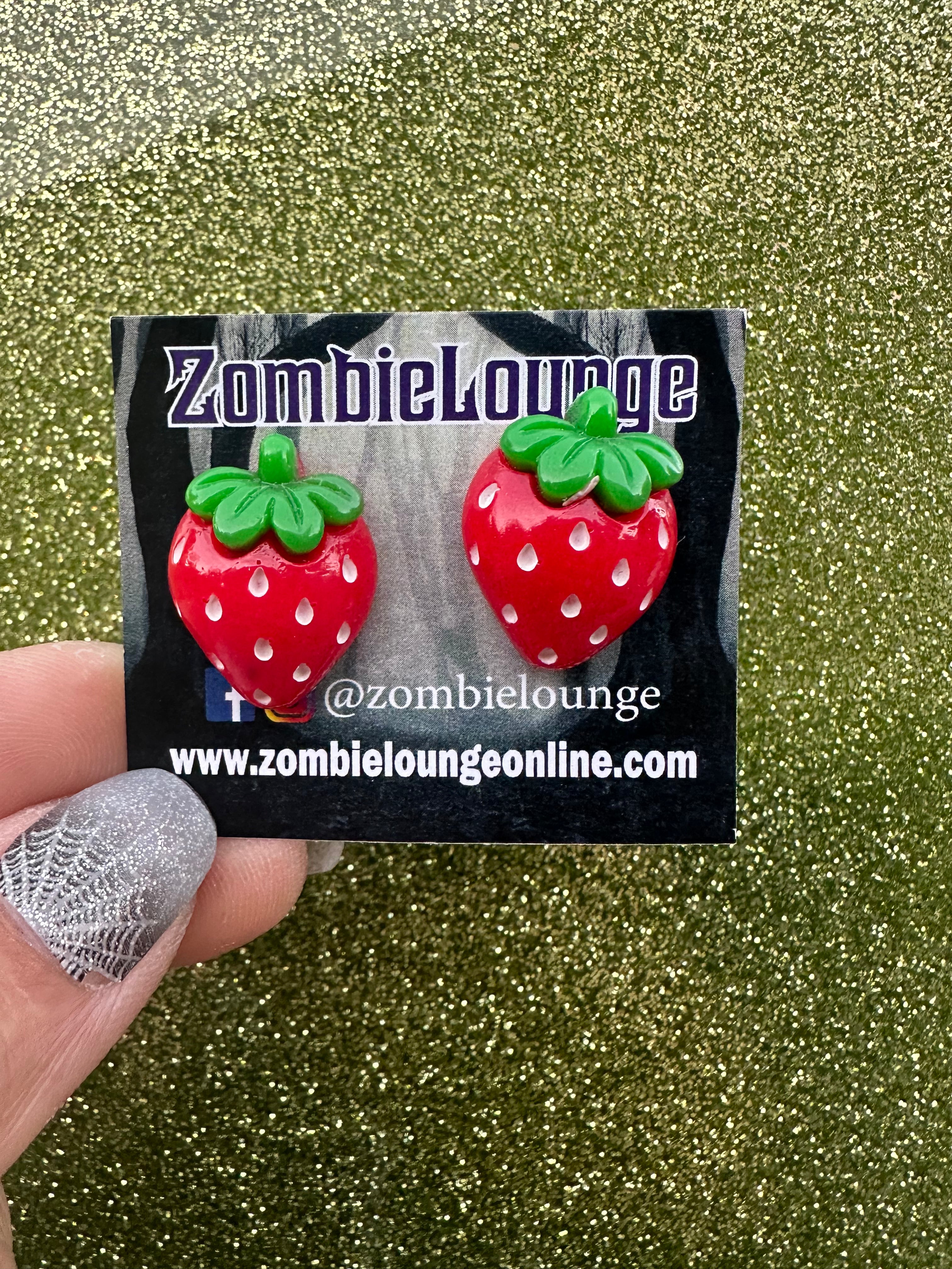 Strawberry Earrings for Women - Cute Dainty Fruit Stud Earrings - Perfect for Summer, Valentine's Day & Everyday Wear