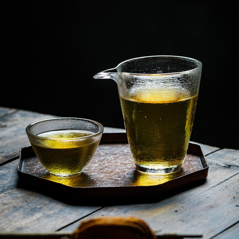 Japanese Glass Fair Cup With Golden Rim - Elegant Tea & Coffee Cup for Home, Office, and Gifts - Perfect for Afternoon Tea, Ceremonies, and Special Occasions