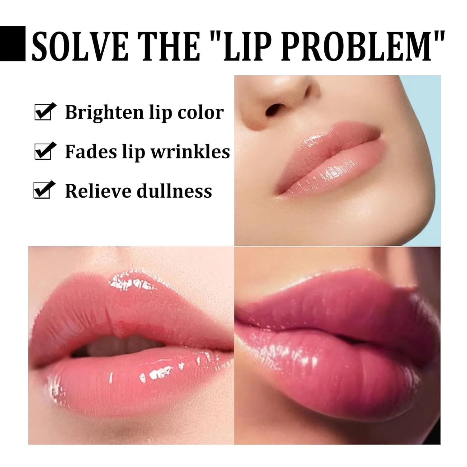 Collagen Lip Booster Plumping Serum with Hyaluronic Acid - Moisturizing Lip Enhancer for Fuller, Sexy Lips | Non-Irritating Formula Brightens, Reduces Pigmentation & Fades Fine Lines | Perfect for Daily Use, Special Occasions & Nighttime Lip Care Routine