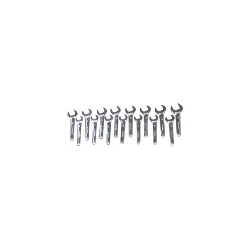 15-Piece Metric Service Wrench Set - Professional Mechanic Tool Kit for Automotive Repair & Maintenance | Durable Steel Construction | Perfect for DIY, Garage & Workshop Use