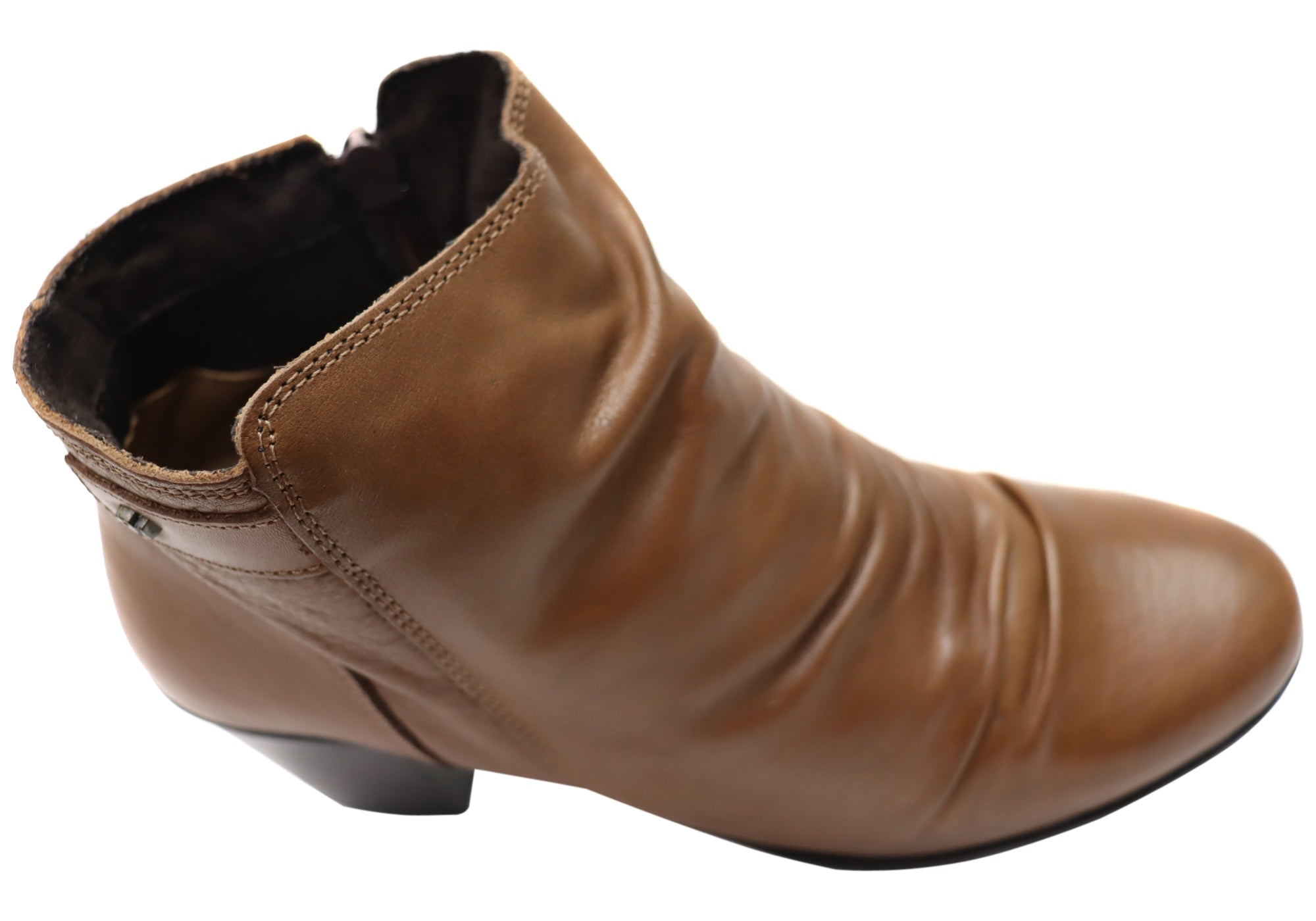 Perlatto Brooke Women's Comfortable Leather Ankle Boots - Made in Brazil - Stylish & Durable for Work, Travel & Everyday Wear