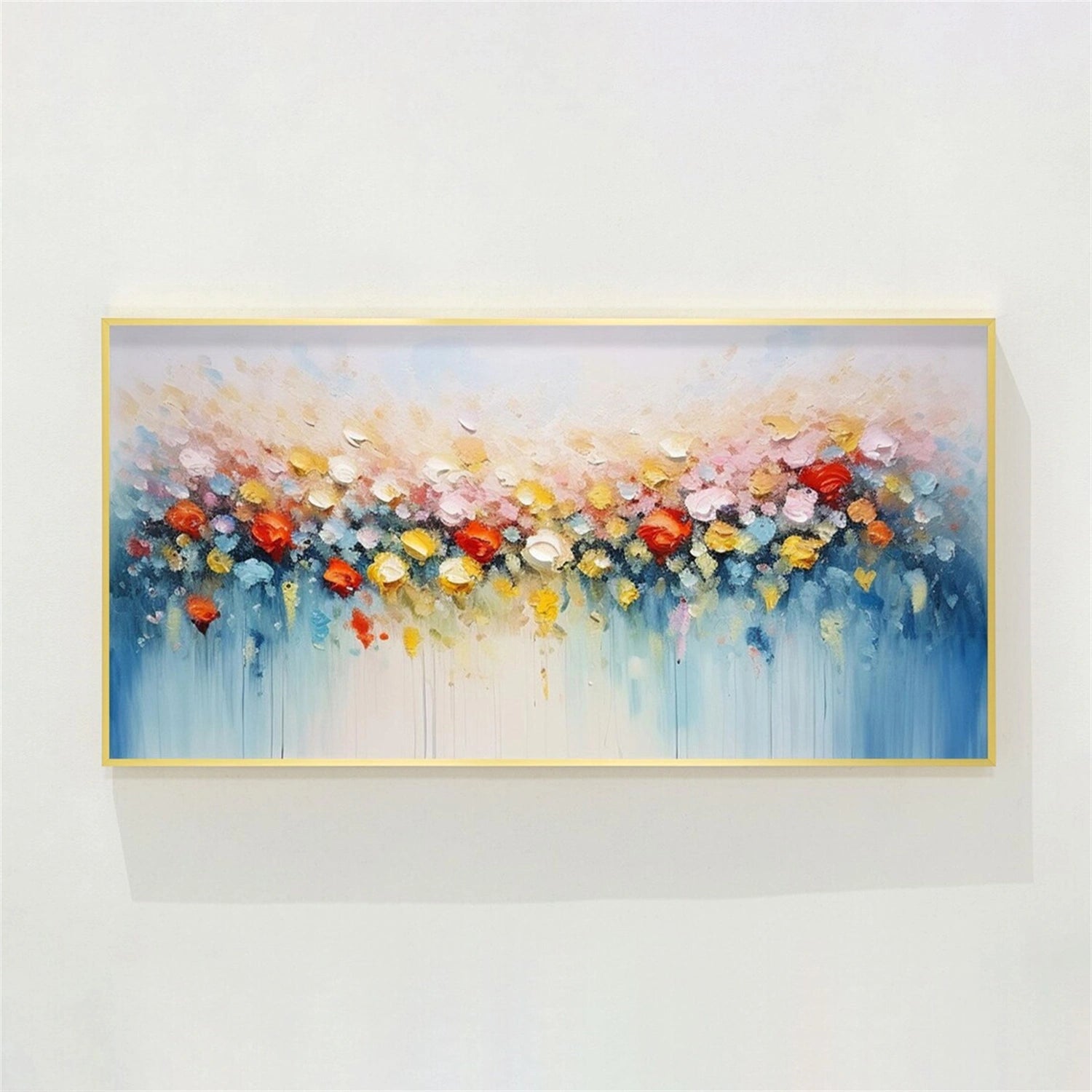 Beautiful Flower and Tree Painting - #FT160 Wall Art for Home Decor, Living Room, Bedroom & Office