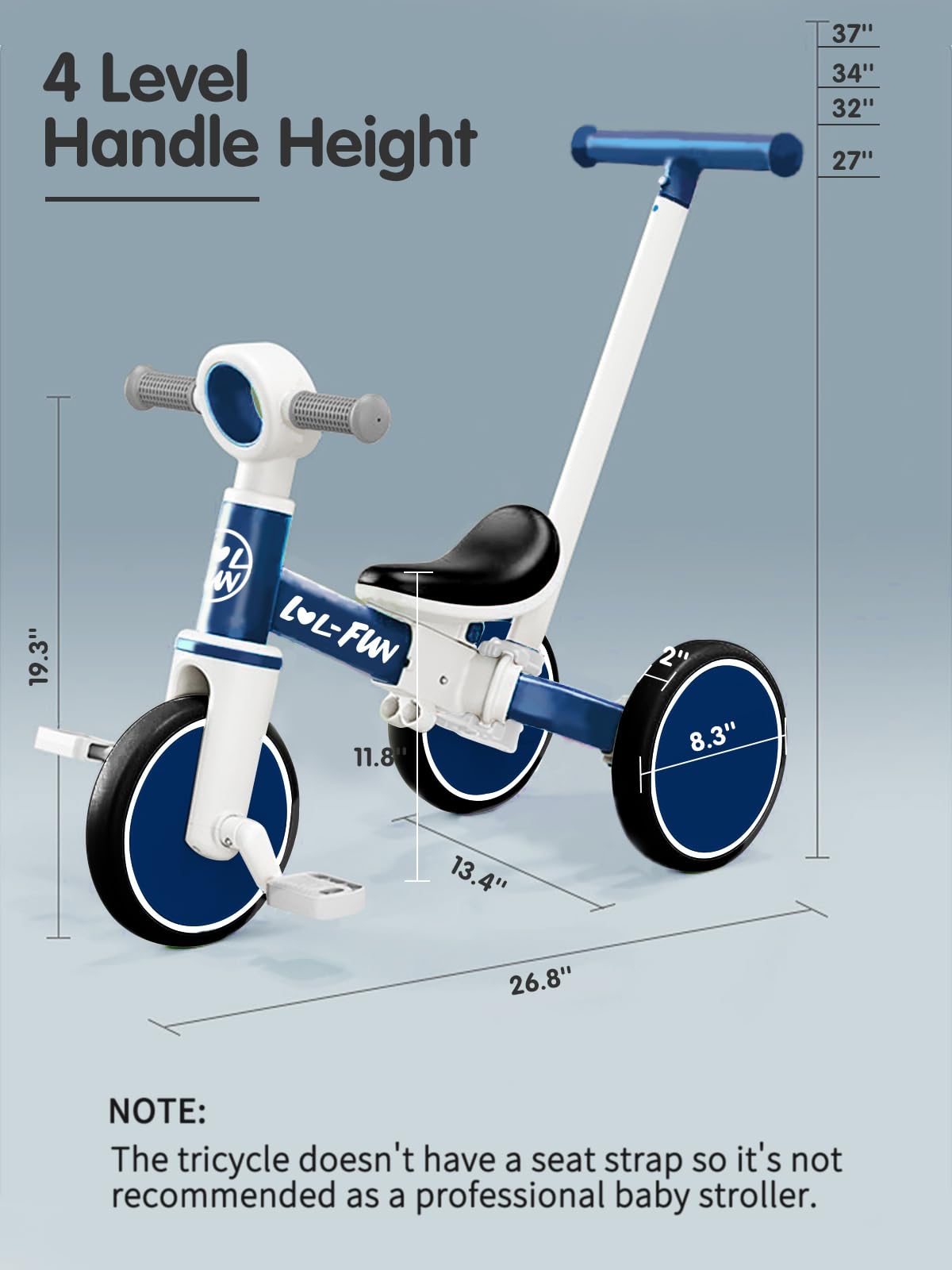 **Best 5-in-1 Tricycle for Toddlers 2-5 Years Old – Convertible Kids Trike with Push Handle & Balance Bike – Perfect Gift for 1, 2, 3 Year Old Boys & Girls – Ideal for Outdoor Play, Learning Balance & Parent-Assisted Rides**