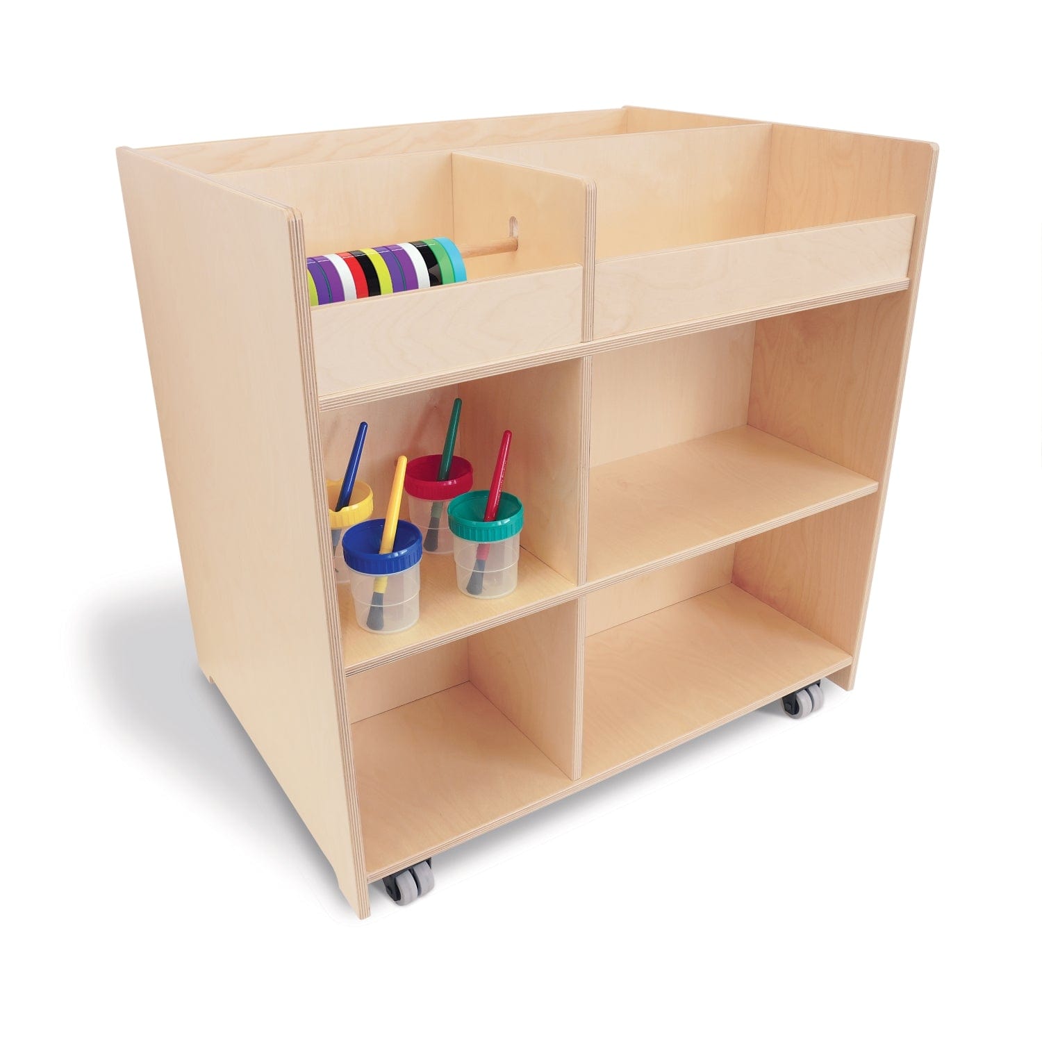 Deluxe Mobile Art Supply Cart - Rolling Storage Organizer for Artists & Crafters - Perfect for Studios, Classrooms & Home Use