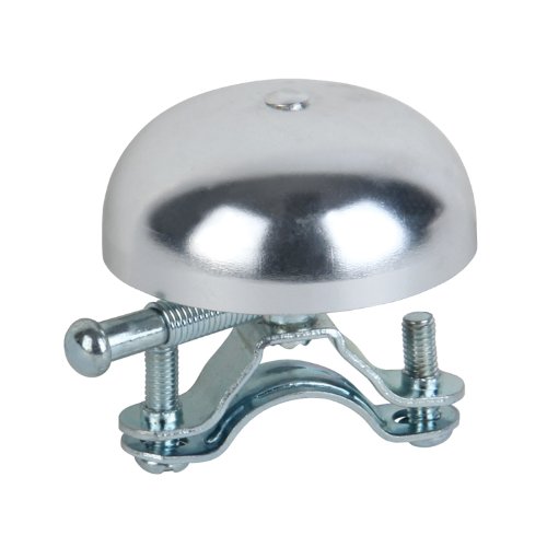 Evo Rising Sun Bicycle Bell - Silver - Loud & Durable Bike Bell for Mountain & Road Bikes - Perfect for Cycling Safety & Urban Commuting