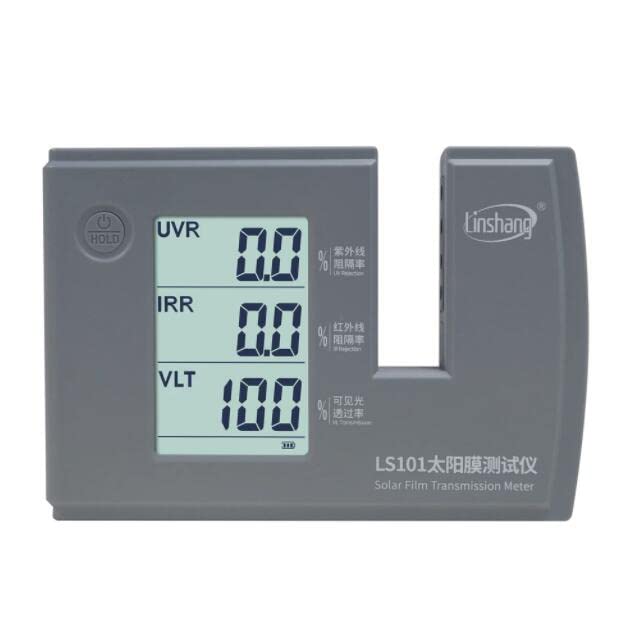 Linshang LS101 Digital Window Tint Meter - Solar Glass Film Transmission Tester for Measuring UV/IR Blocking & Visible Light Transmittance | Perfect for Auto Tinting, Home Window Films & Architectural Glass Testing