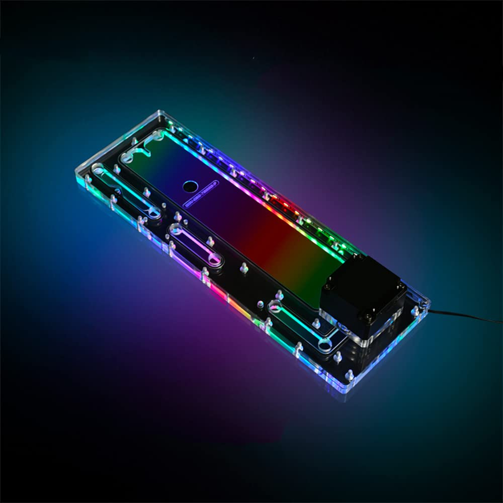 Bykski RBW Acrylic Distro Plate with DDC Pump for Corsair 7000D Case - Custom Water Cooling Distribution Board for PC Liquid Cooling Systems - Perfect for Gaming Rigs & High-Performance Builds