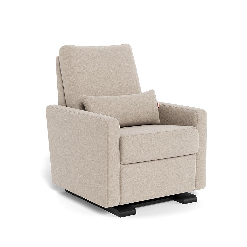 Monte Design Motorized Matera Glider Recliner Chair with Espresso Base - Power Lift Reclining Sofa for Living Room, Nursery & Elderly Care