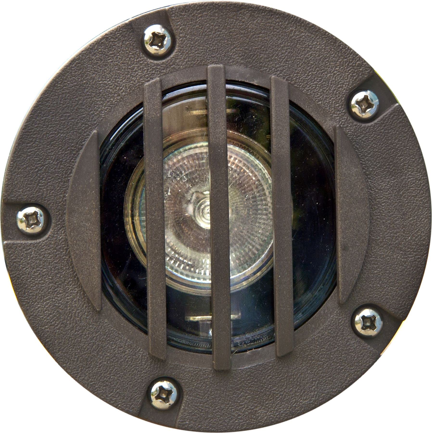 LV346-LED3-BZ 3W MR16 12V Bronze LED Well Light with Grill - Outdoor Landscape Lighting for Gardens, Pathways, and Patios
