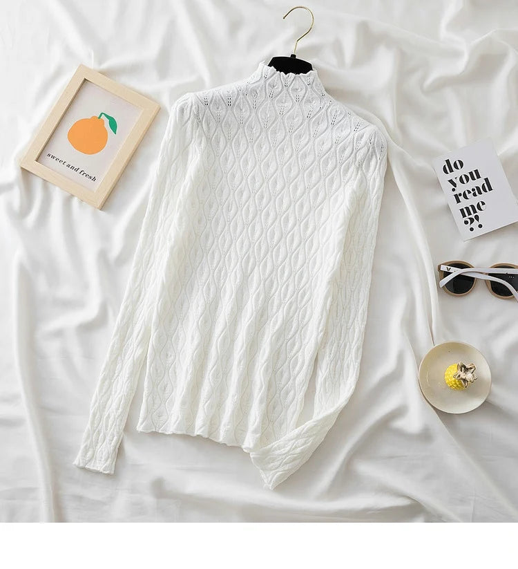 Luxury Cashmere Turtleneck Sweater for Women - Soft Warm Winter Pullover - Perfect for Office, Dating & Holiday Outfits