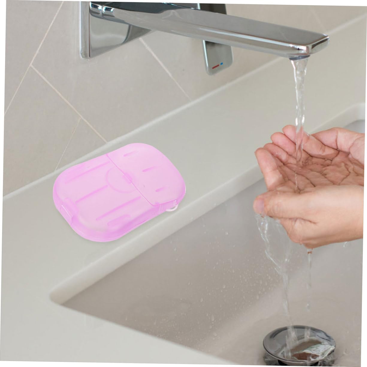 INOOMP 30-Pack Portable Travel Soap Slices - Mini Soap Bars for Camping, Hiking, Gym & Hotel Use - Compact Toiletries for On-the-Go Hygiene