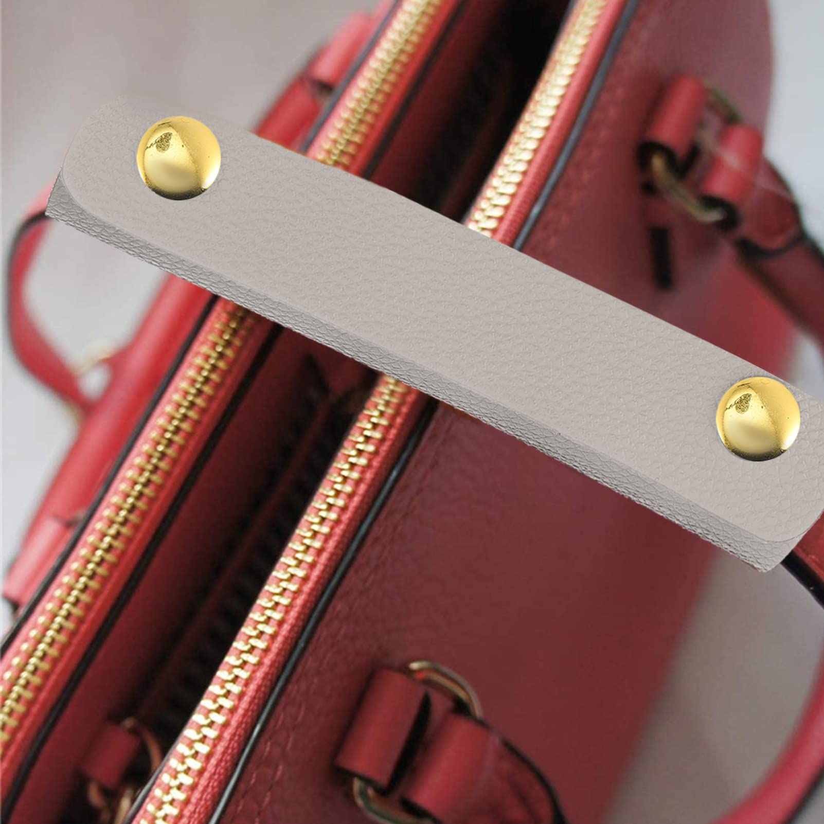 Premium PU Leather Handbag Handle Cover - Durable Luggage Grip Protector for Travel & Daily Use | Fashionable & Comfortable Handle Wrap for Bags, Suitcases & Totes