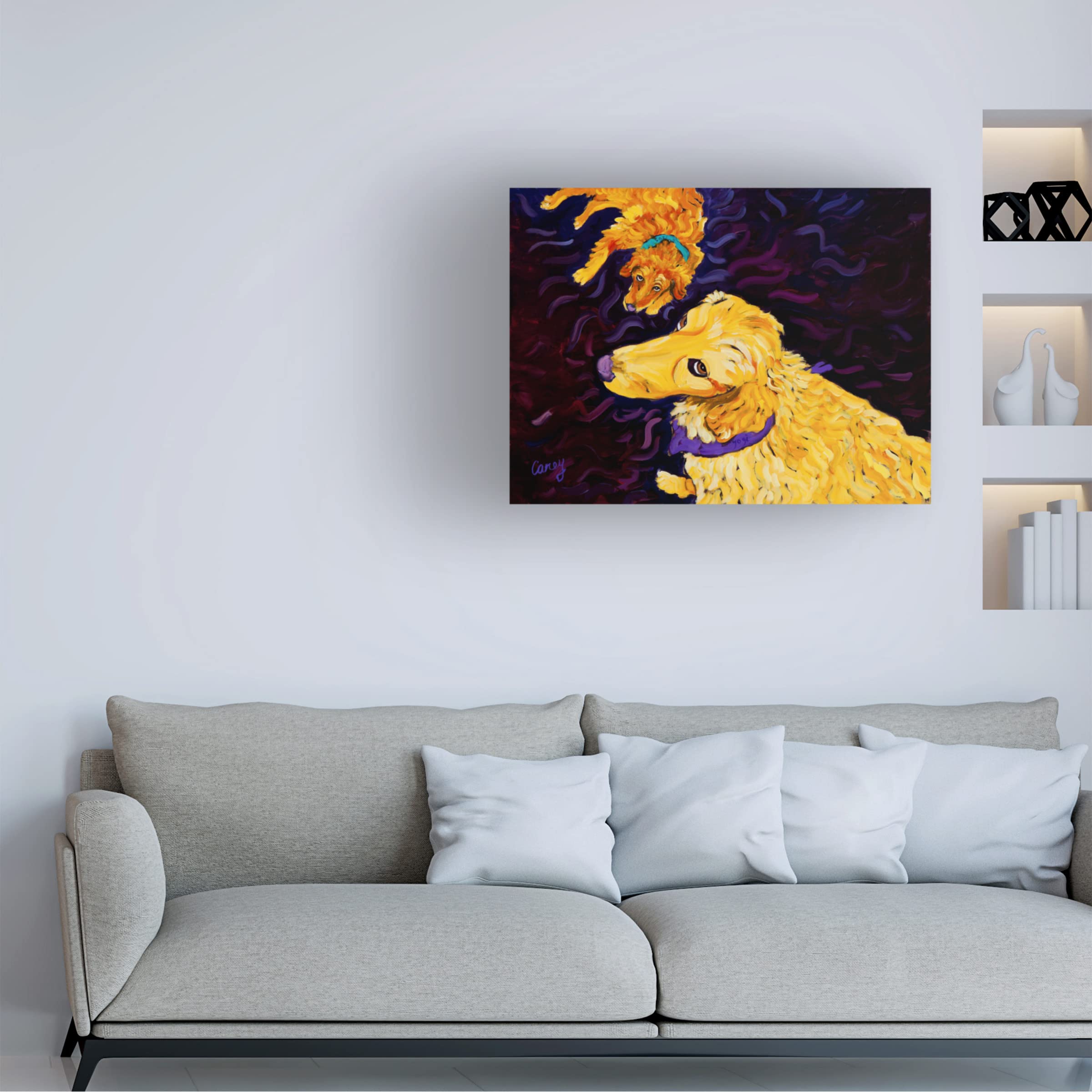 Trademark Fine Art 'The Look' Canvas Wall Art Print by Cathy Carey - Perfect for Living Room, Bedroom & Office Decor