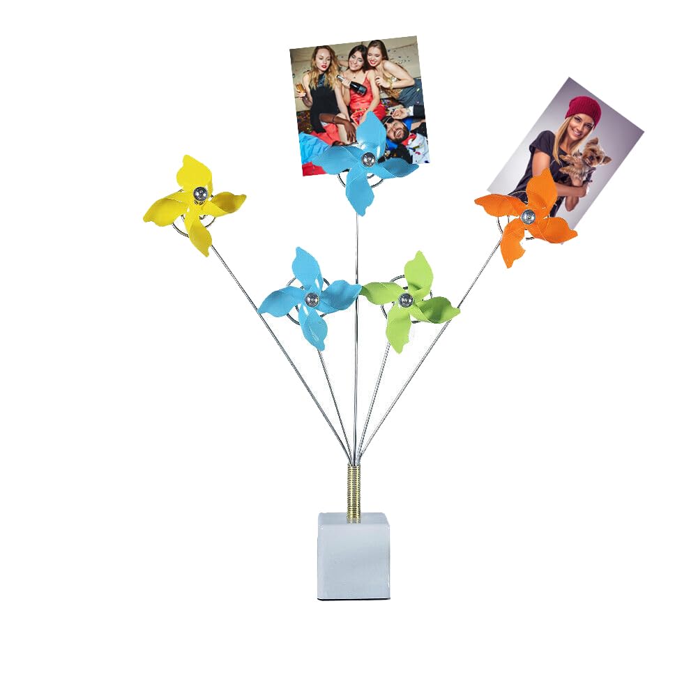 5-Branch Photo Display Stand - Desktop Picture Holder for Cards, Photos, Notes | Perfect for Christmas, Wedding, Office & Home Decor