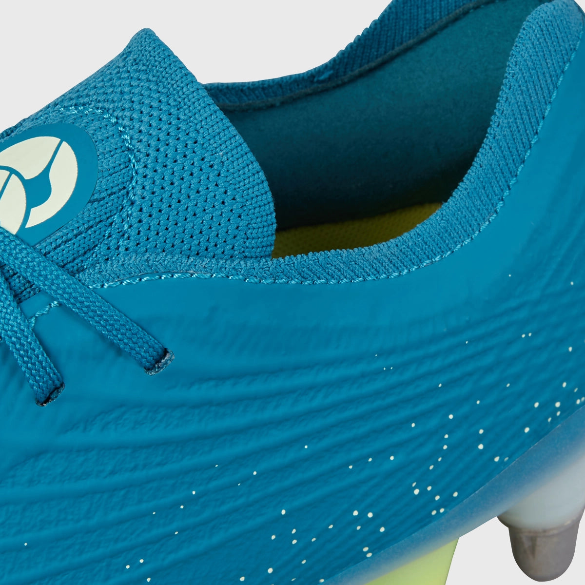 Canterbury Stampede Groundbreak Elite SG Rugby Boots - High-Performance Cleats for Rugby Players - Perfect for Wet & Muddy Fields - Lagoon Blue